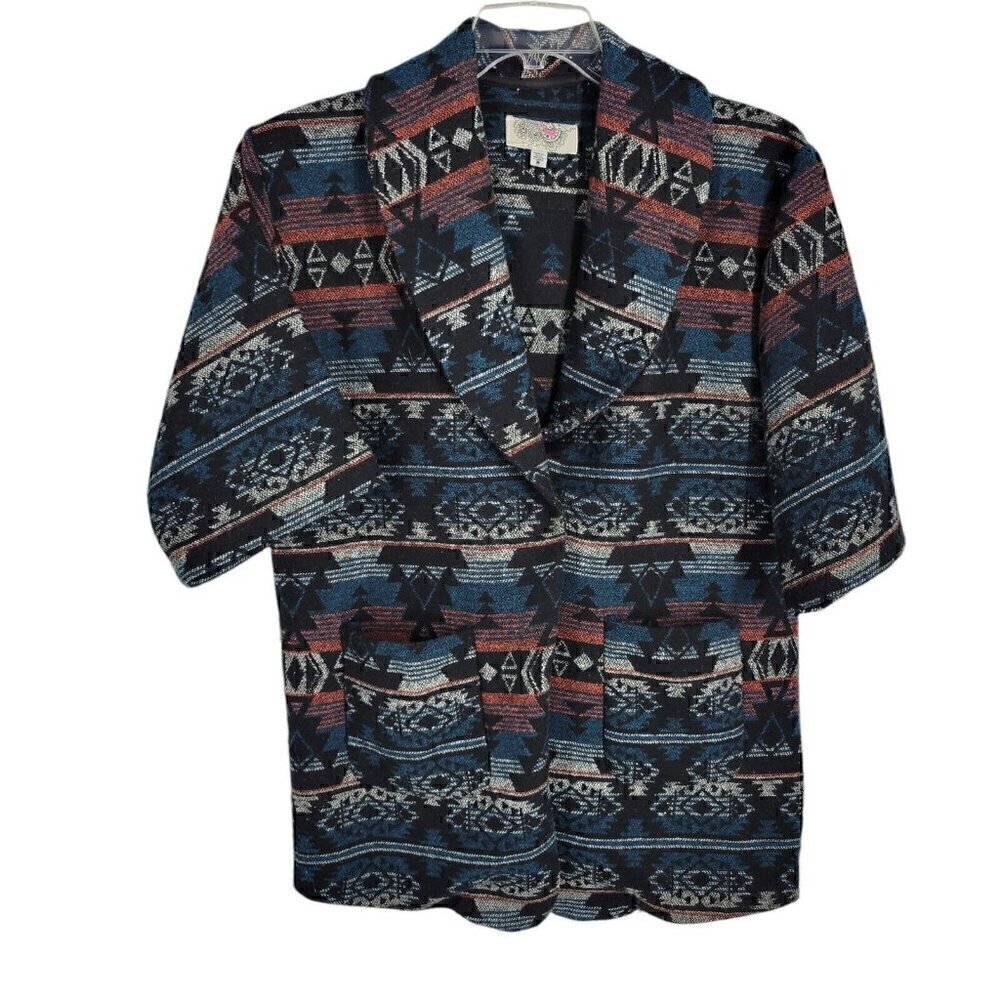 Ecote Jacket Small Southwestern Aztec Wool blend western cowgirl festival